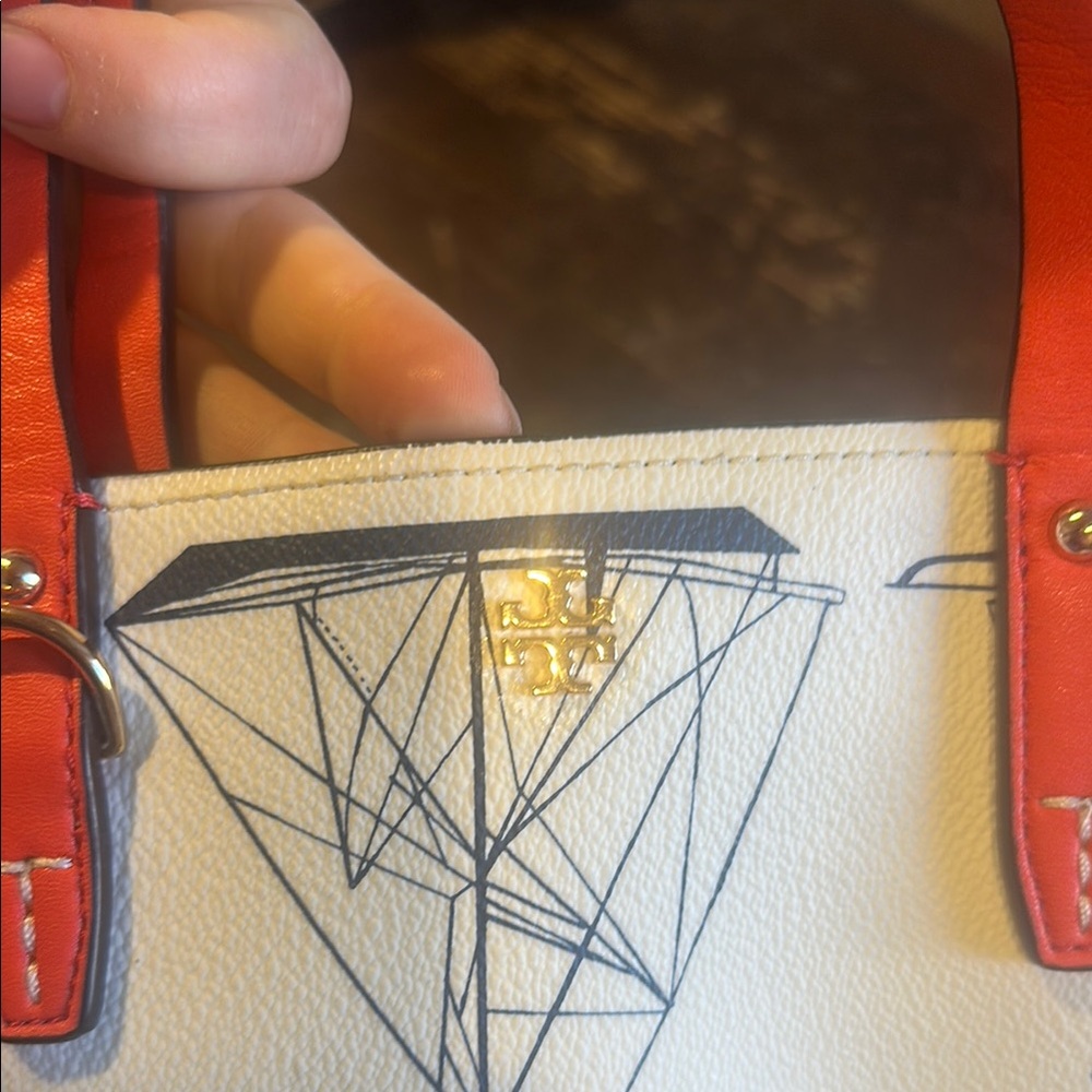 Tory Burch sailboat Print Tote and Pouch Set - Picture 5 of 7
